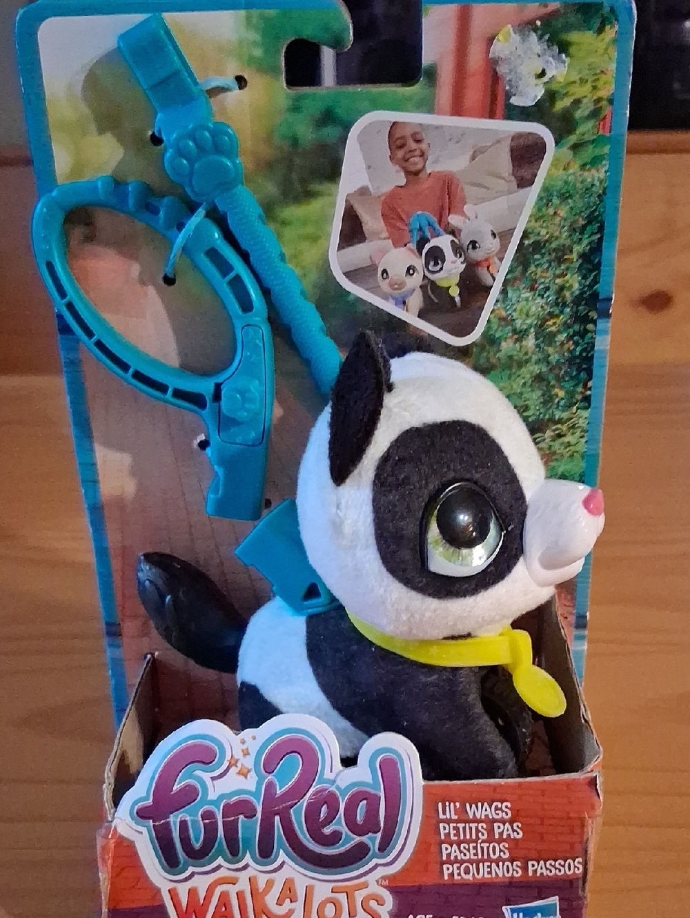 furReal Walkalots Lil' Wags Plush Panda with Leash - Black & White